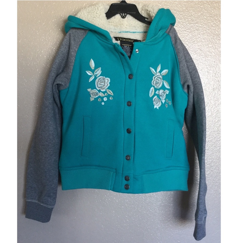 GIRLS HOODIE LINED JACKET